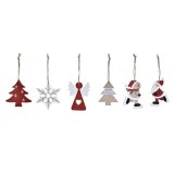 Juledekorationsst DKD Home Decor Tr MDF (21 x 7,7 x 1,5 cm) (2 enheder) #1
