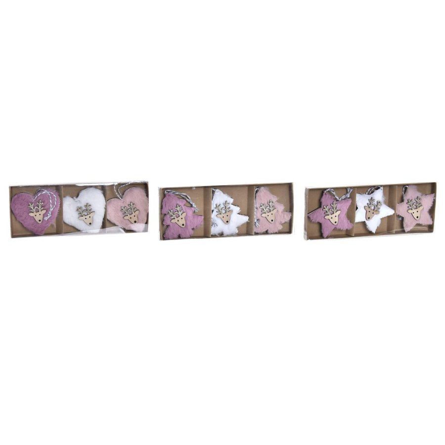 Juledekorationsst DKD Home Decor Polyester (22 x 8 x 1 cm) (3 enheder) #13