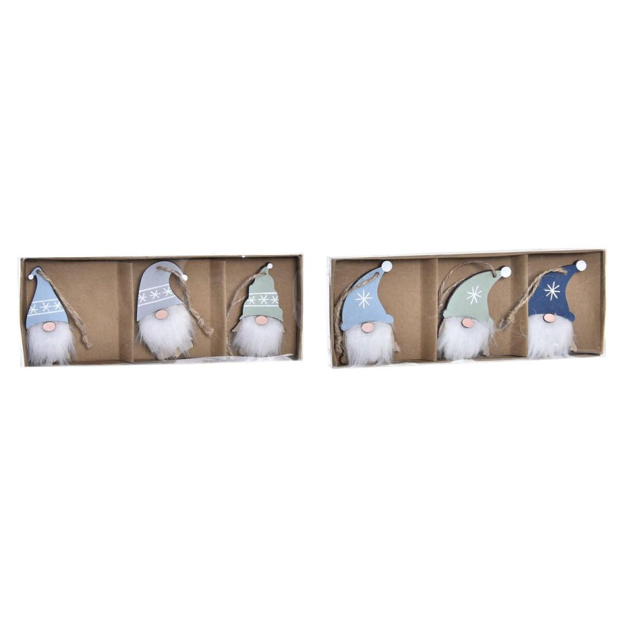 Juledekorationsst DKD Home Decor Polyester Tr MDF (21 x 8 x 1,5 cm) (2 enheder) #13