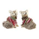 Julepynt DKD Home Decor Polyester (16 x 18 x 21 cm) (2 enheder) #1