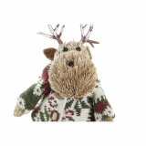 Julepynt DKD Home Decor Polyester Rensdyr (9 x 12 x 15 cm) (2 enheder) #9