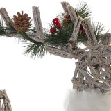 Julepynt DKD Home Decor Hvid Rensdyr 33 x 14 x 60 cm #5