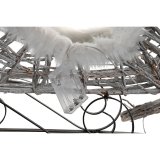 Julepynt DKD Home Decor Ren og slde Hvid flet Rensdyr 75 x 20 x 53 cm #13