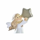Julepynt DKD Home Decor Harpiks Engel (6 x 5,5 x 11,5 cm) (2 enheder) #9