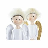Julepynt DKD Home Decor Harpiks Engel (7,5 x 5 x 21,5 cm) (2 enheder) #9