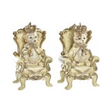 Sparegris DKD Home Decor Kat Harpiks Hund (12,5 x 10,5 x 20,5 cm) (2 enheder) #1
