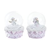 Julekugle DKD Home Decor Krystal Harpiks (2 enheder) (7 x 7 x 9 cm) #1