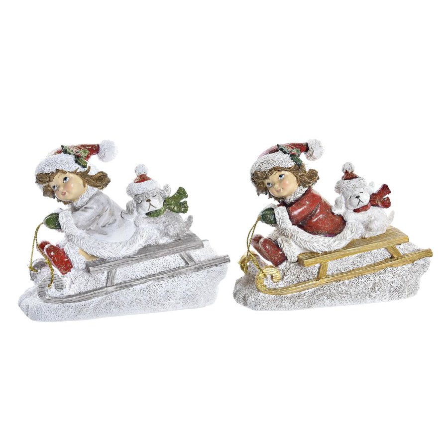 Julepynt DKD Home Decor Harpiks (13 x 6 x 10,5 cm) (2 enheder) #1
