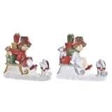 Julepynt DKD Home Decor Harpiks (14,5 x 7 x 12,5 cm) (2 enheder) #1