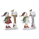 Julepynt DKD Home Decor Harpiks (11,5 x 6 x 13,5 cm) (2 enheder) #1