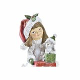 Julepynt DKD Home Decor Harpiks Piger (6,5 x 6,5 x 12 cm) (2 enheder) #9