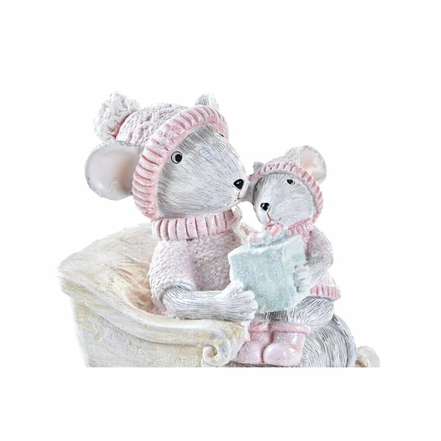 Julepynt DKD Home Decor Mus Harpiks (8 x 5,5 x 10 cm) #9