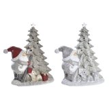 Julepynt DKD Home Decor Tr Harpiks (15 x 10 x 18 cm) (2 enheder) #1