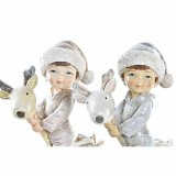 Julepynt DKD Home Decor Harpiks Barn (11 x 5,5 x 12 cm) (2 enheder) #9