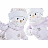 Julepynt DKD Home Decor Harpiks Sne dukke (15 x 13,5 x 24,5 cm) (2 enheder) #9