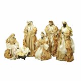 Betlehem dekoration DKD Home Decor Gylden Krone 30 x 5 x 30 cm 50 x 5 x 50 cm #9