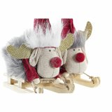 Julepynt DKD Home Decor Polyester Rensdyr (15 x 5,5 x 16,5 cm) (2 enheder) #5