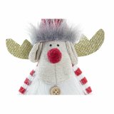 Julepynt DKD Home Decor Polyester Rensdyr (8 x 14 x 19 cm) (2 enheder) #2