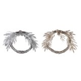 Adventskrans DKD Home Decor Metal Polyester (50 x 6 x 40 cm) (2 enheder) #1