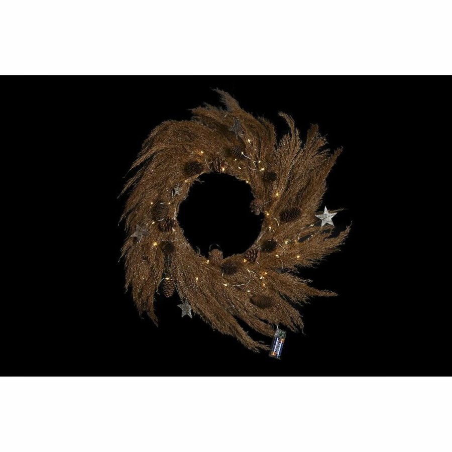Adventskrans DKD Home Decor Blomst (2 enheder) (60 x 5 x 60 cm) #5