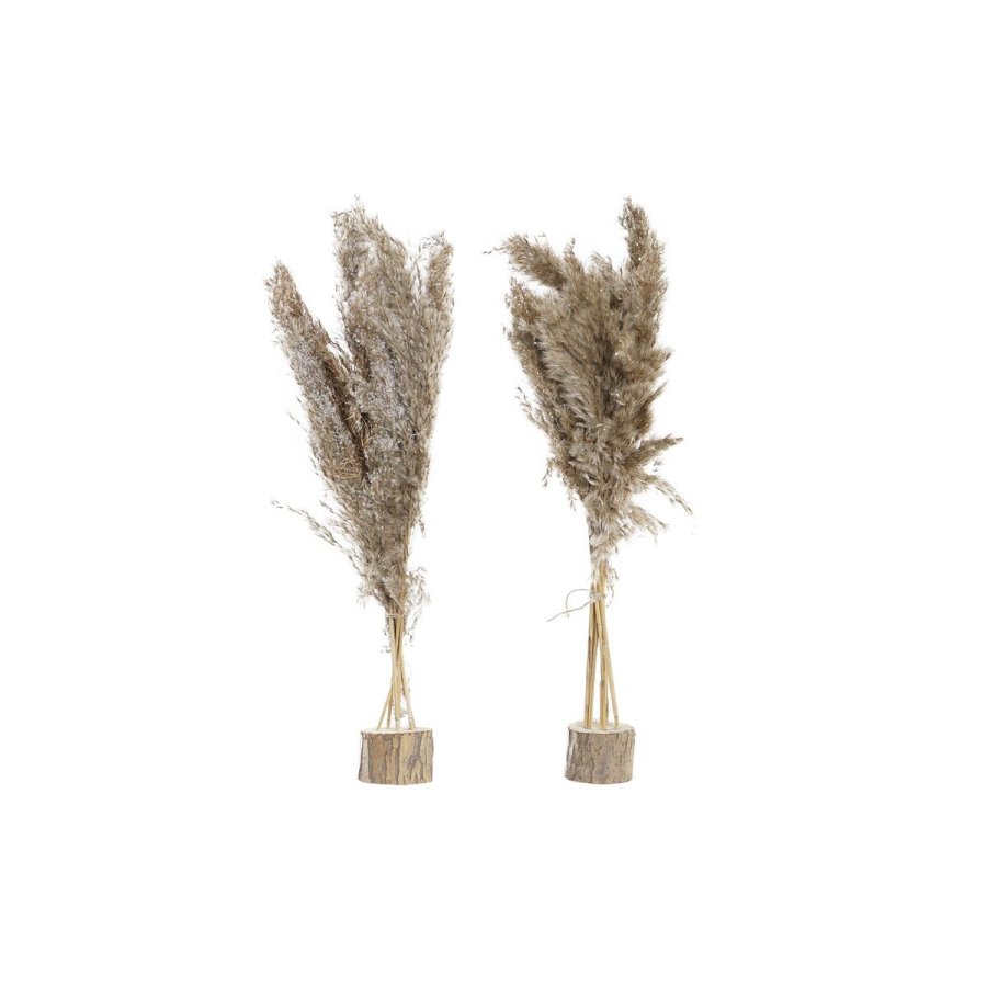 Dekorativ plante DKD Home Decor Fjer PVC Fiber (35 x 25 x 55 cm) (2 enheder) #1