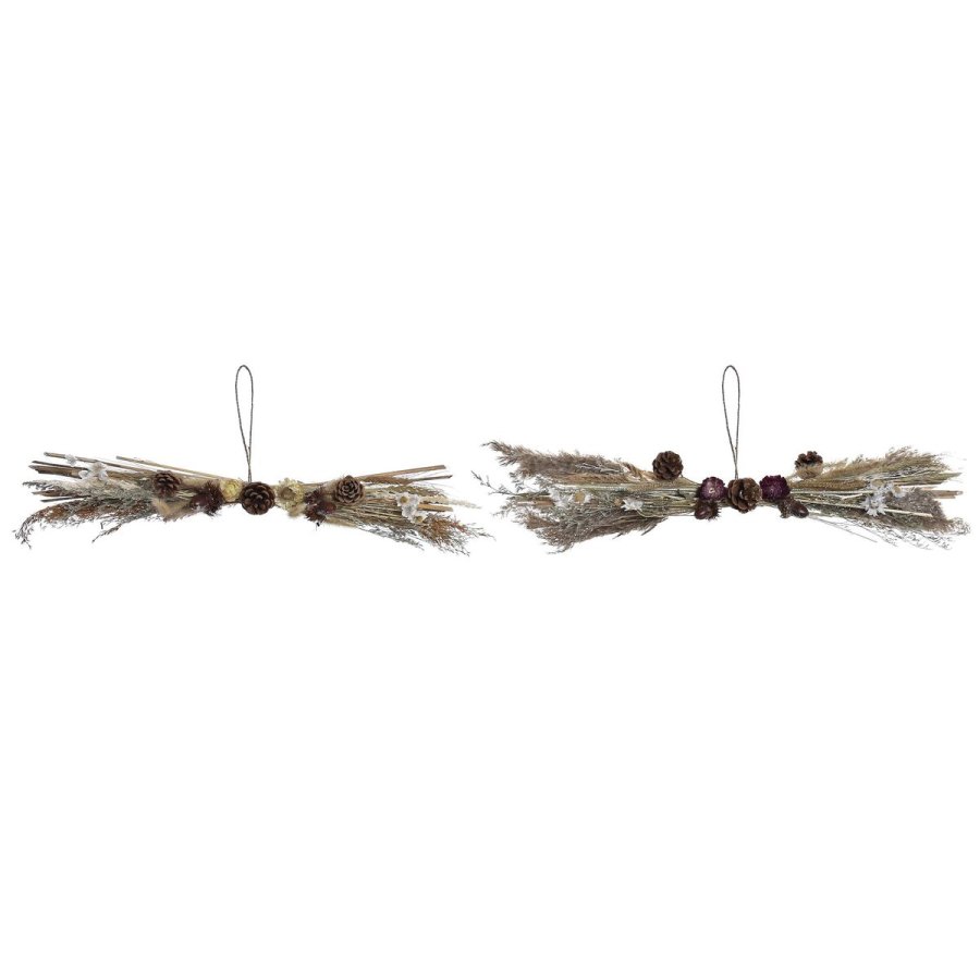 Julepynt DKD Home Decor Blomst (60 x 15 x 8 cm) (2 enheder) #1