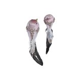 Julepynt DKD Home Decor Polyester Ptica (25 x 8 x 8 cm) (2 enheder) #1