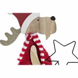 Julepynt DKD Home Decor Tr Polyester Rensdyr (5 x 22 x 41 cm) (4 enheder) #9