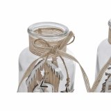Lysdekoration DKD Home Decor Jul Natur Hus (2 enheder) (9 x 9 x 17 cm) #9