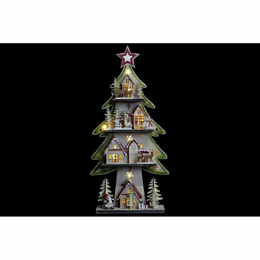 Juletr DKD Home Decor Rd Tr Bl Pink Grn (23 x 9 x 47 cm) (2 enheder) #13