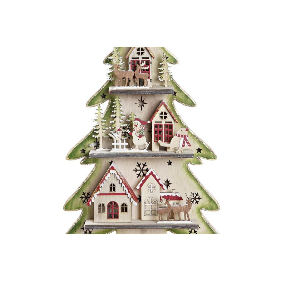 Juletr DKD Home Decor Rd Tr Bl Pink Grn (23 x 9 x 47 cm) (2 enheder) #5