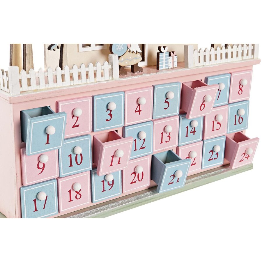 Adventskalender DKD Home Decor Tr Hus (32 x 8 x 33 cm) (2 enheder) #9
