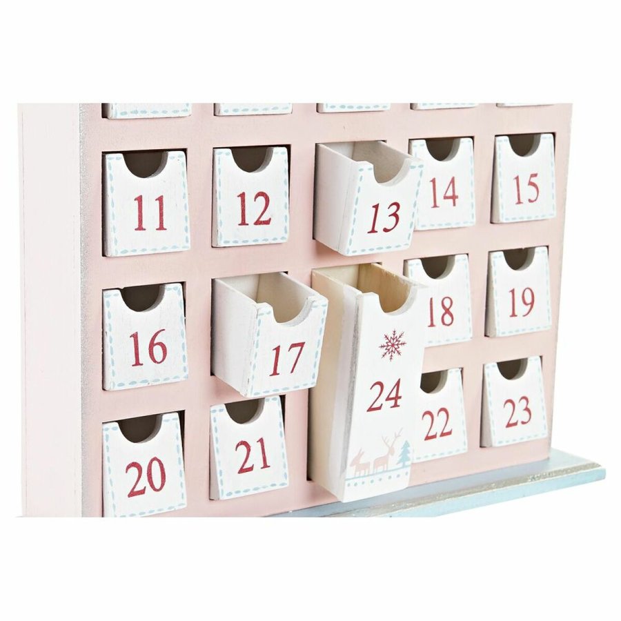 Adventskalender DKD Home Decor Tr Hus (27 x 7 x 40 cm) (2 enheder) #5
