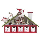 Adventskalender DKD Home Decor Tr Hus (27 x 7 x 40 cm) (2 enheder) #9