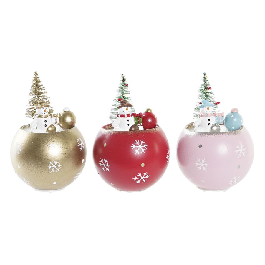 Julepynt DKD Home Decor MDF (8 x 8 x 11 cm) (3) (3 enheder) #1