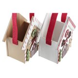 Julepynt DKD Home Decor Tr Hus (13 x 7 x 15 cm) (4 enheder) #5