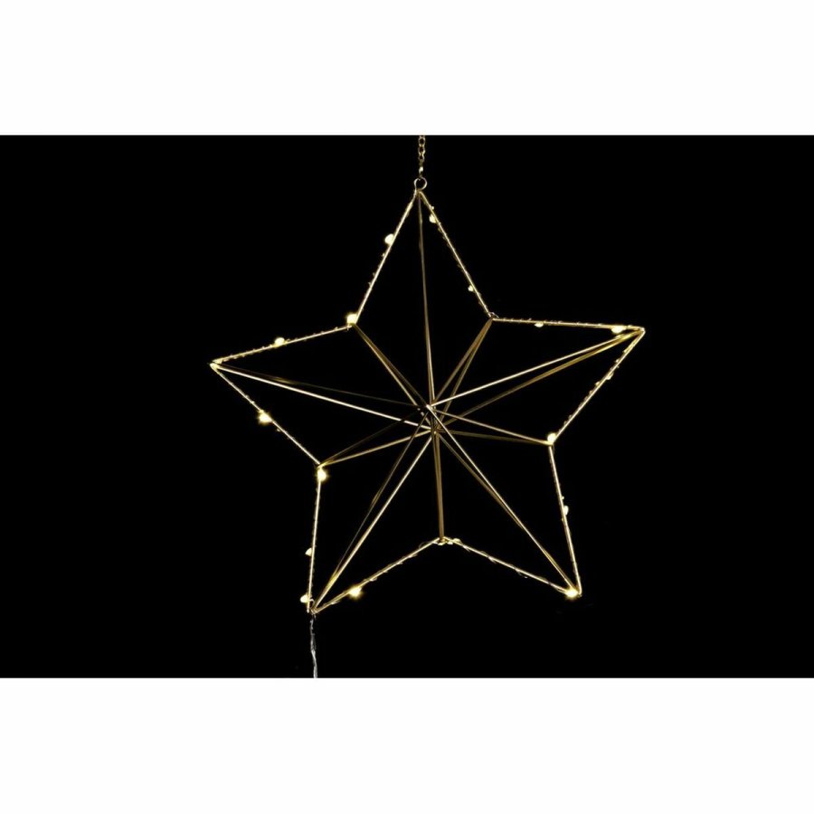 Julepynt DKD Home Decor Metal Stjerne (2 enheder) (30 x 11 x 30 cm) #13