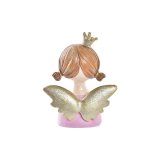 Julepynt DKD Home Decor Harpiks Engel (9 x 5 x 12 cm) (2 enheder) #5