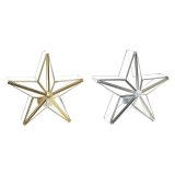 Lyseholder DKD Home Decor Stjerne (2 enheder) (16 x 8 x 16 cm) #1