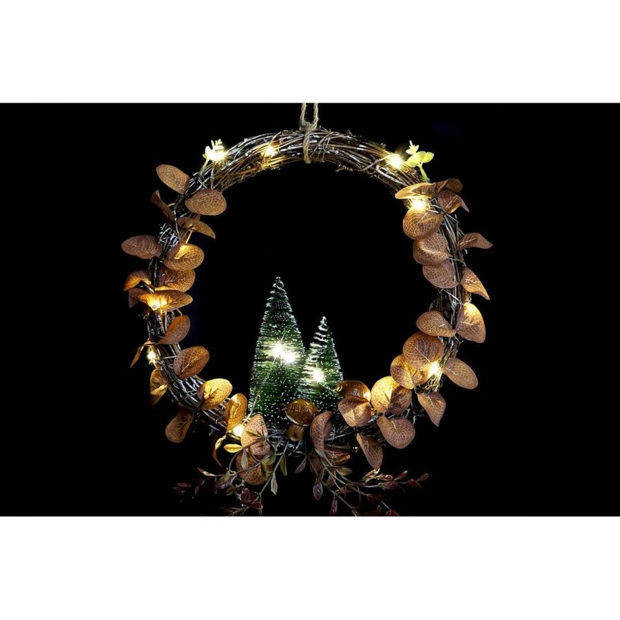 Julepynt DKD Home Decor LED Lys Tr (2 enheder) (30 x 2 x 30 cm) #2