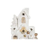 Julepynt DKD Home Decor Hus snefald Magnesium (38 x 21 x 45 cm) (2 enheder) #13