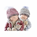 Julepynt DKD Home Decor Polyester Harpiks Drenge (15 x 12 x 35 cm) (2 enheder) #5