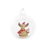 Julepynt DKD Home Decor Krystal Harpiks Rensdyr (7 x 6 x 8 cm) (4 enheder) #9