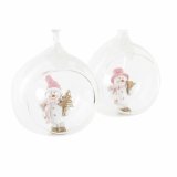 Julepynt DKD Home Decor Krystal Harpiks (7 x 6 x 8 cm) (4 enheder) #5
