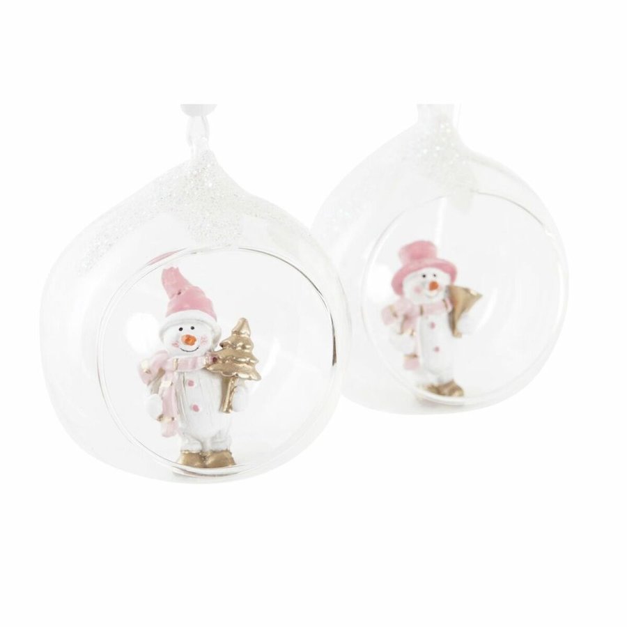 Julepynt DKD Home Decor Krystal Harpiks (7 x 6 x 8 cm) (4 enheder) #5