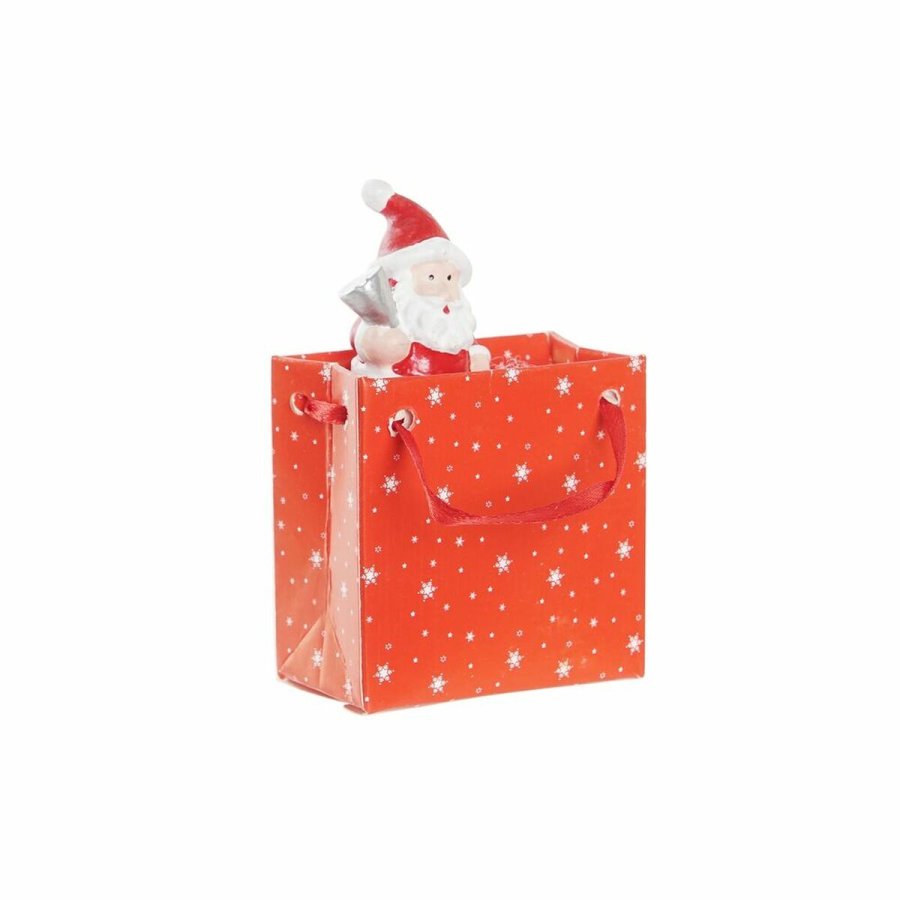 Julepynt DKD Home Decor Harpiks Julemanden (3,5 x 2,5 x 4 cm) (4 enheder) #5