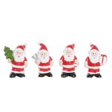 Julepynt DKD Home Decor Harpiks Julemanden (3,5 x 2,5 x 4 cm) (4 enheder) #1