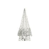 Lysdekoration DKD Home Decor Jul Champagne Tr Hvid (16 x 16 x 60 cm) (2 enheder) #9