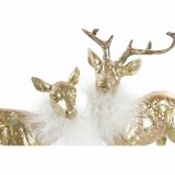 Julepynt DKD Home Decor Harpiks Rensdyr (17,5 x 9 x 22,5 cm) (2 enheder) #9