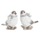 Julepynt DKD Home Decor Harpiks Ptica (13,5 x 7 x 12,5 cm) (2 enheder) #1